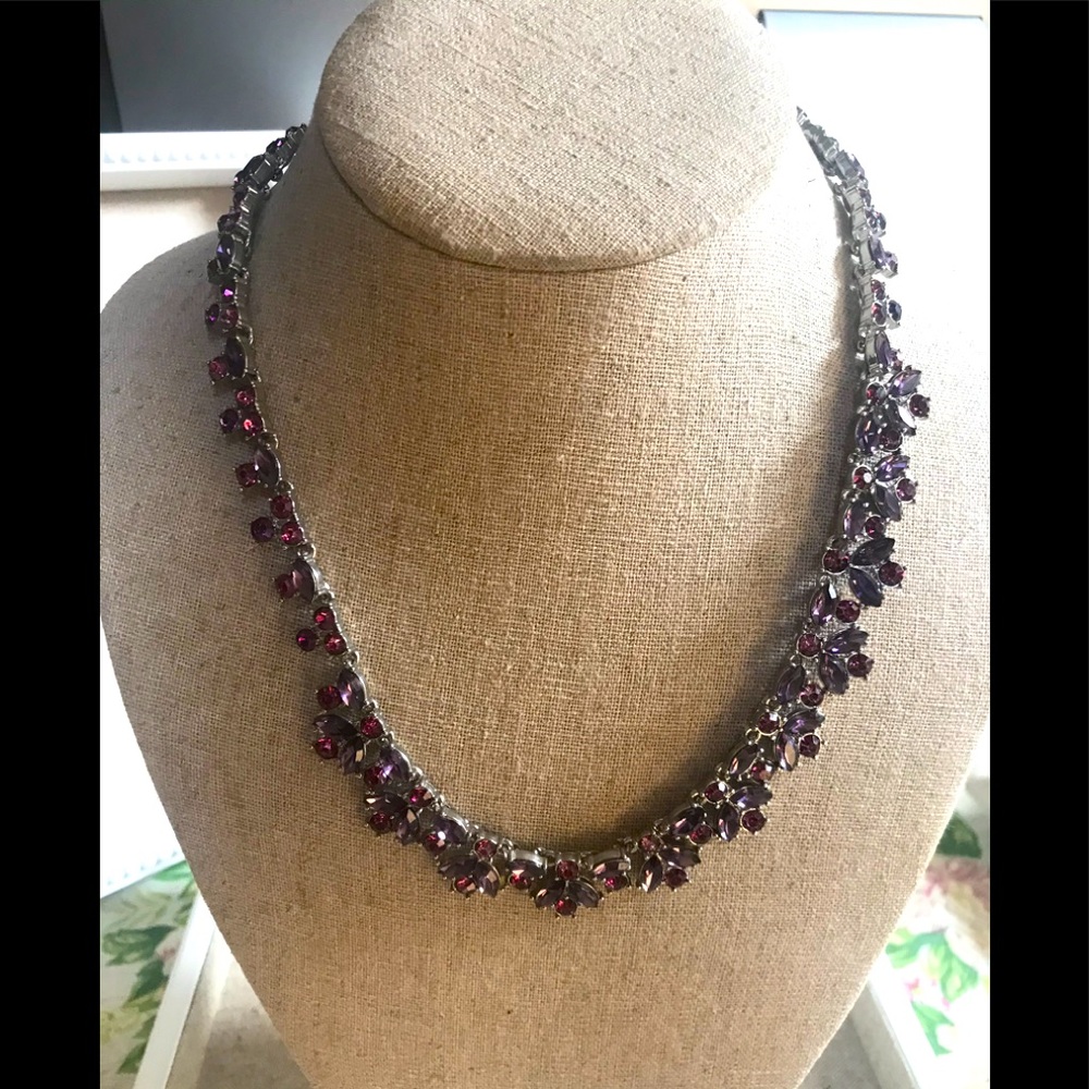 Jenny Packham London crystal necklace. Matching earring also available.